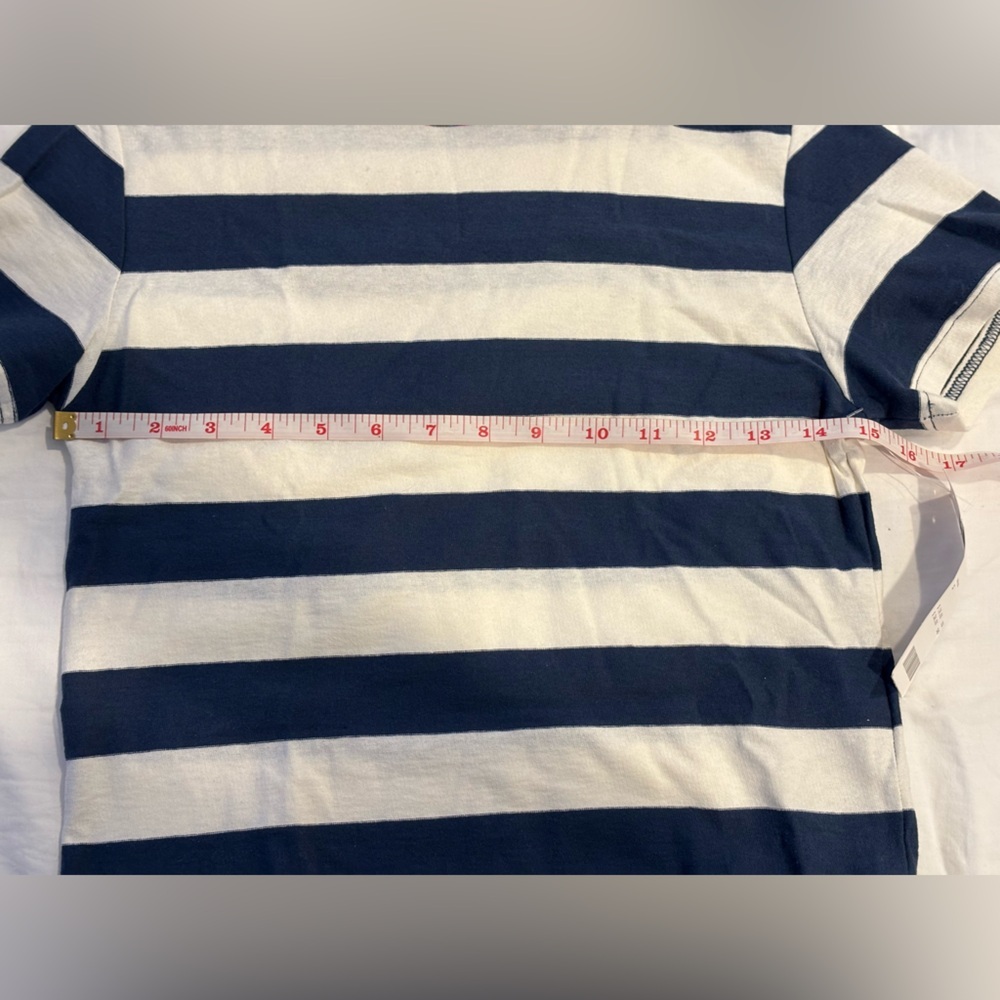BDG Navy and White Striped Short Sleeve Tee - Picture 6 of 8